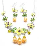 Find discount price wholesale supply jewelry wholesaler online wholesale enamel jewlery set, fashion pearl jewlery set and party jewelry set